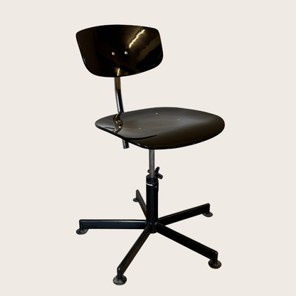 Vintage Scandinavische bureaustoel in KEVI stijl - jaren 70
