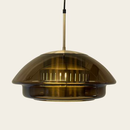 Dijkstra glazen Space Age hanglamp - jaren 70