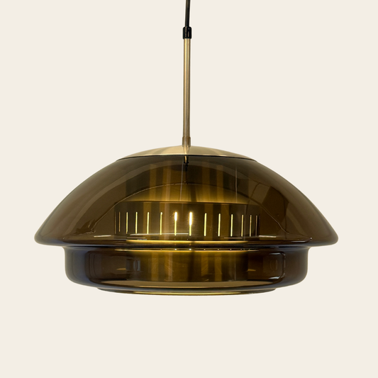 Dijkstra glazen Space Age hanglamp - jaren 70