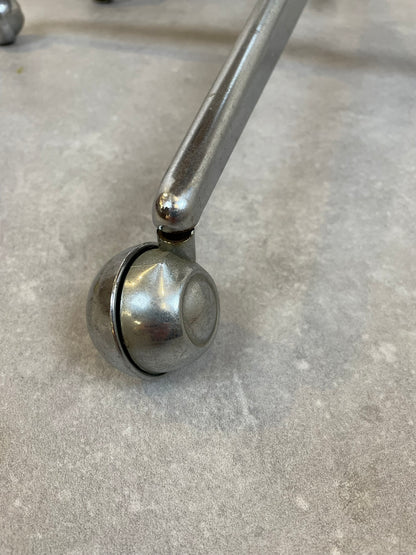 Verrijdbare Bijzettafels met Eiken Blad (Set van 2)