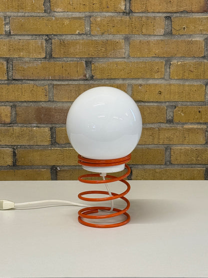 Vintage Space Age tafellamp met spiraalvoet – jaren 70