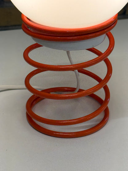Vintage Space Age tafellamp met spiraalvoet – jaren 70