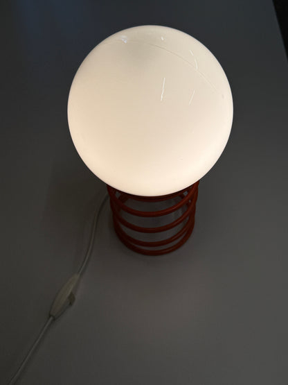 Vintage Space Age tafellamp met spiraalvoet – jaren 70
