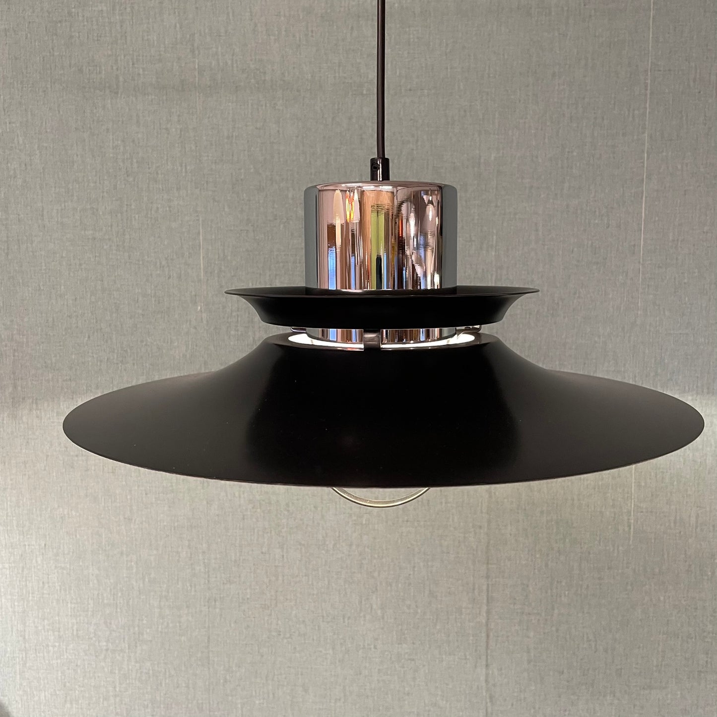 Vitrika Hanglamp - Zwart met Chroom
