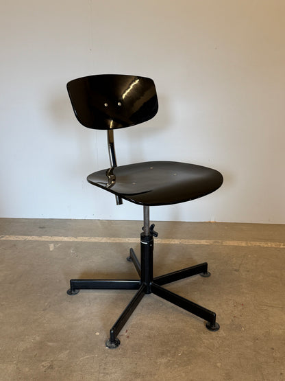 Vintage Scandinavische bureaustoel in KEVI stijl - jaren 70