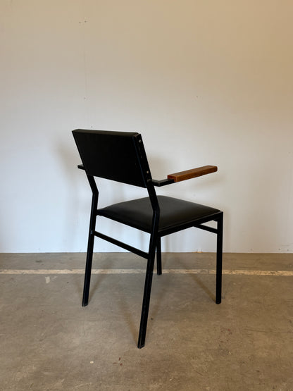 Vintage armstoel in de stijl van Martin Visser SE21 - jaren 60