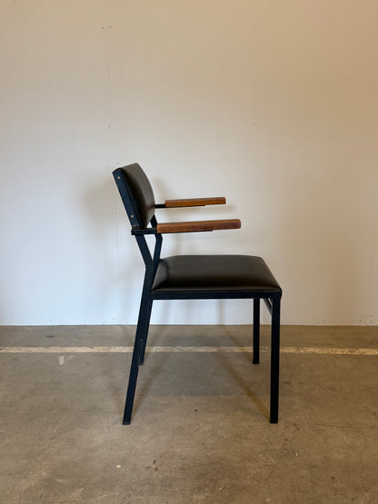 Vintage armstoel in de stijl van Martin Visser SE21 - jaren 60