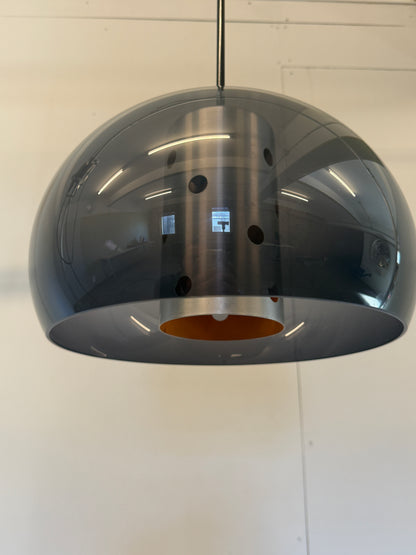 Herda Space Age hanglamp in blauwgrijs acryl - jaren 70