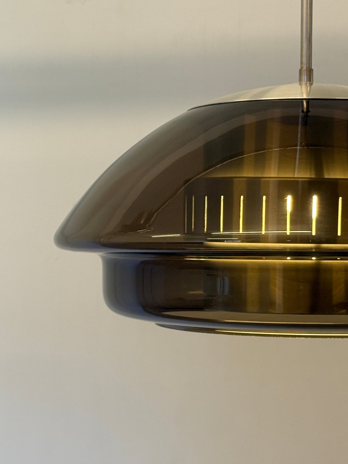 Dijkstra glazen Space Age hanglamp - jaren 70