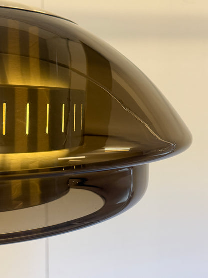 Dijkstra glazen Space Age hanglamp - jaren 70