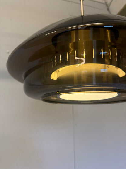 Dijkstra glazen Space Age hanglamp - jaren 70