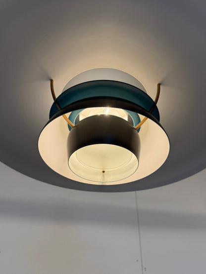 Louis Poulsen PH5 - Poul Henningsen - Donkergrijs, turquoise, wit