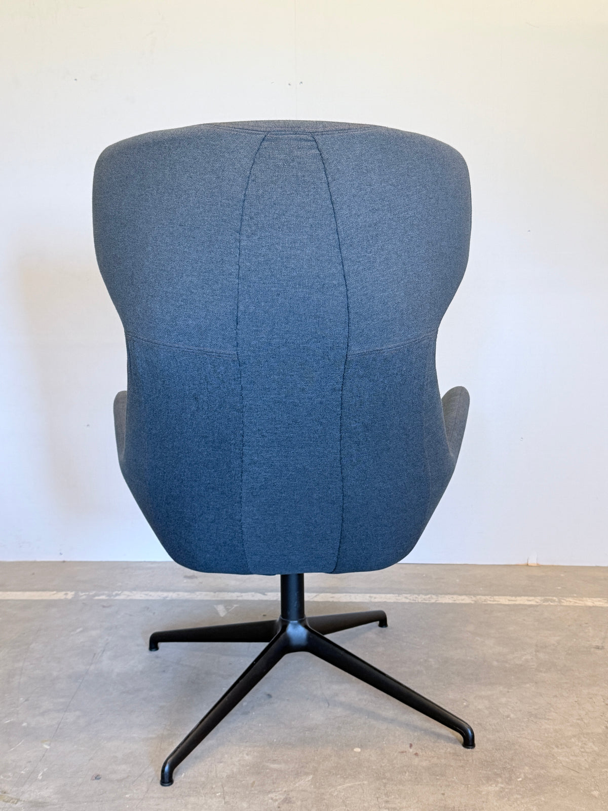 Rossetto Sofy High draaifauteuil – grijsblauw