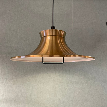 Vintage messing hanglamp – jaren 70