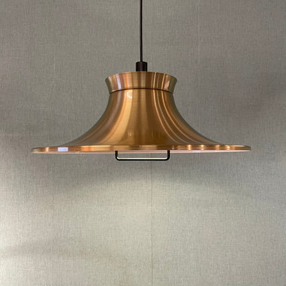 Vintage messing hanglamp – jaren 70