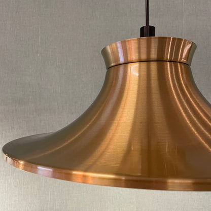 Vintage messing hanglamp – jaren 70