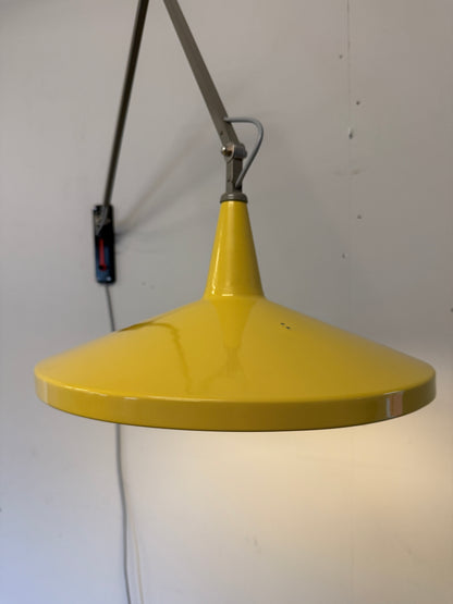 Gispen 4050 Panama wandlamp – Wim Rietveld, 1956 – geel