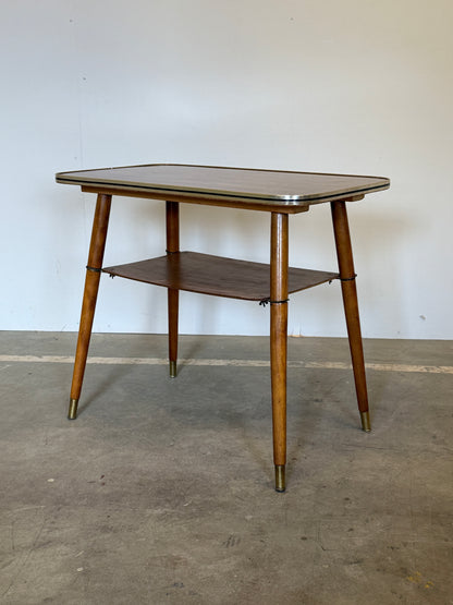 Vintage bijzettafel met Formica blad – jaren 50/60