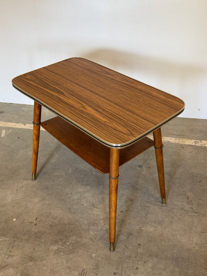Vintage bijzettafel met Formica blad – jaren 50/60