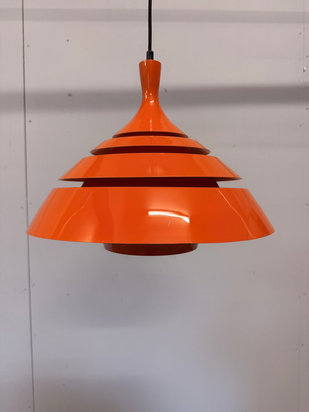 Schnieder Leuchten hanglamp – Oranje – Jaren 70
