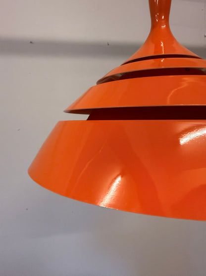 Schnieder Leuchten hanglamp – Oranje – Jaren 70