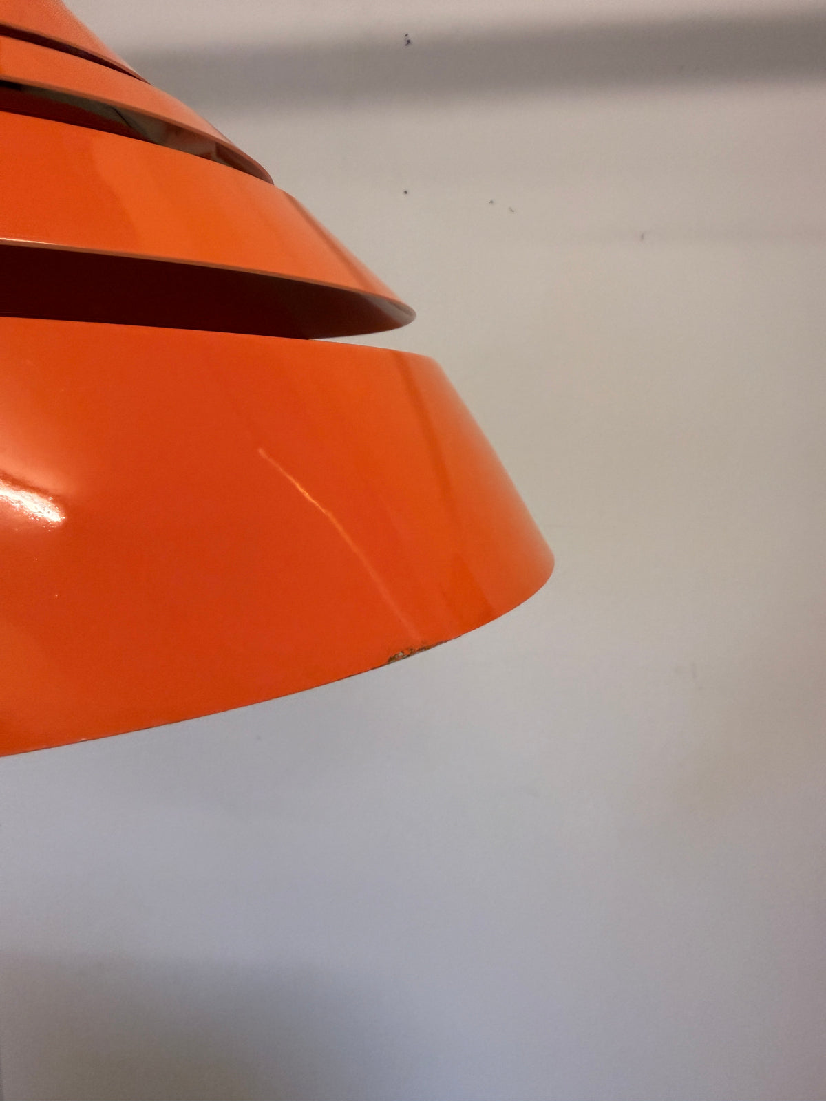 Schnieder Leuchten hanglamp – Oranje – Jaren 70