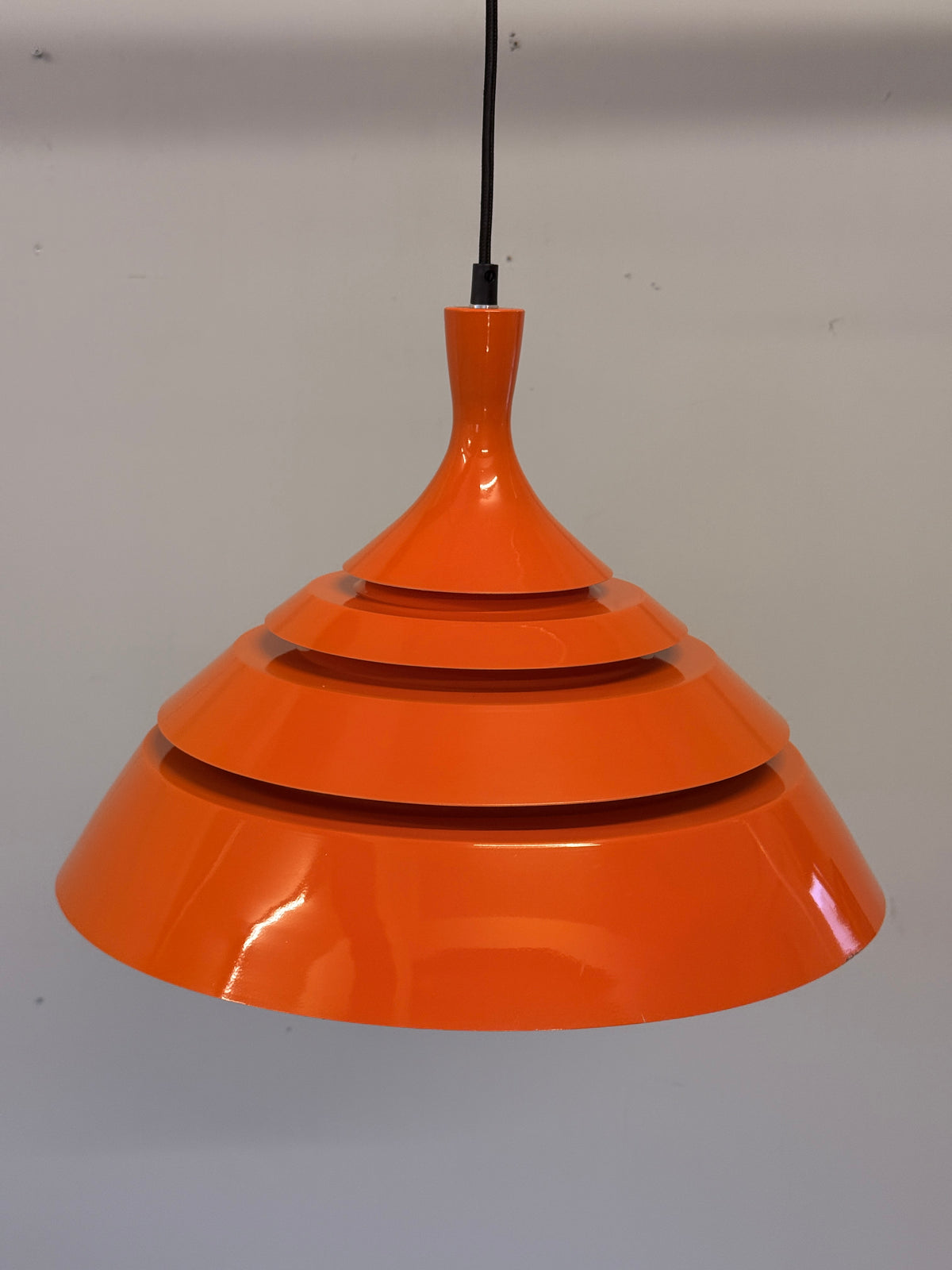 Schnieder Leuchten hanglamp – Oranje – Jaren 70