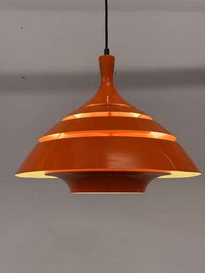 Schnieder Leuchten hanglamp – Oranje – Jaren 70