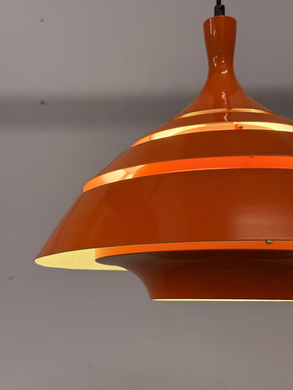 Schnieder Leuchten hanglamp – Oranje – Jaren 70