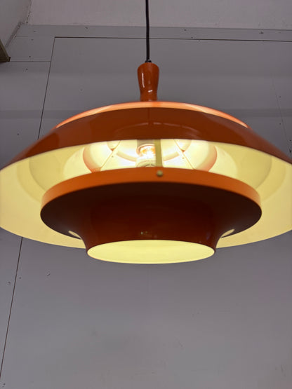 Schnieder Leuchten hanglamp – Oranje – Jaren 70