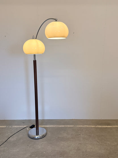 Dijkstra dubbele boogvloerlamp | jaren 70