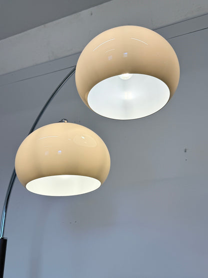 Dijkstra dubbele boogvloerlamp | jaren 70