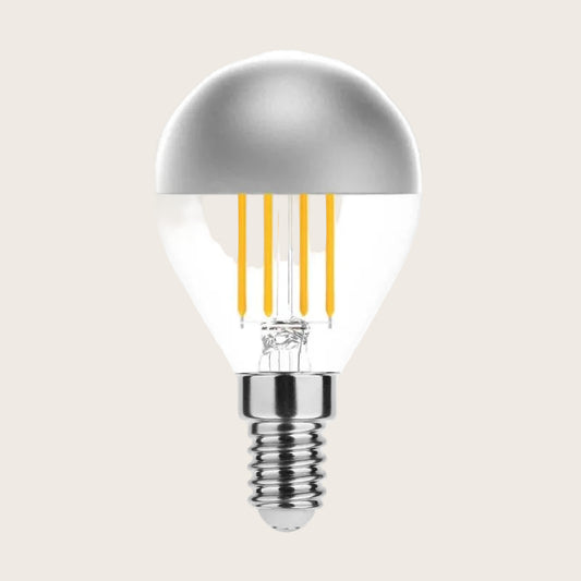 Filament kopspiegellamp - E14 Mini Globe P45 4W - 2700K warm wit licht