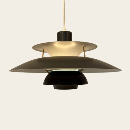Louis Poulsen PH5 - Poul Henningsen - Donkergrijs, turquoise, wit