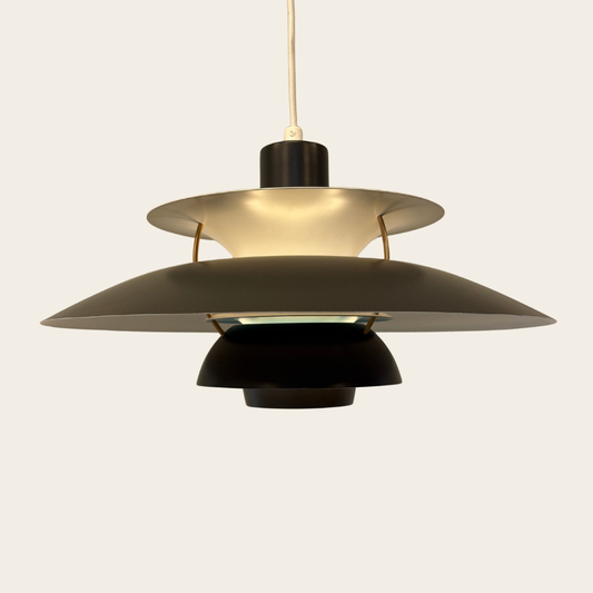 Louis Poulsen PH5 - Poul Henningsen - Donkergrijs, turquoise, wit