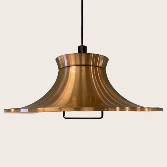 Vintage messing hanglamp – jaren 70