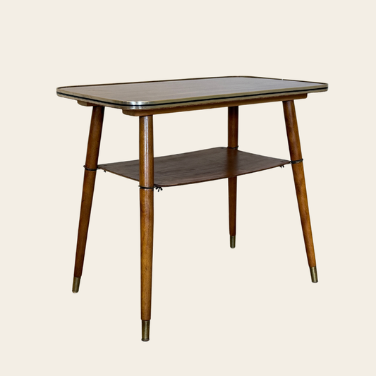 Vintage bijzettafel met Formica blad – jaren 50/60